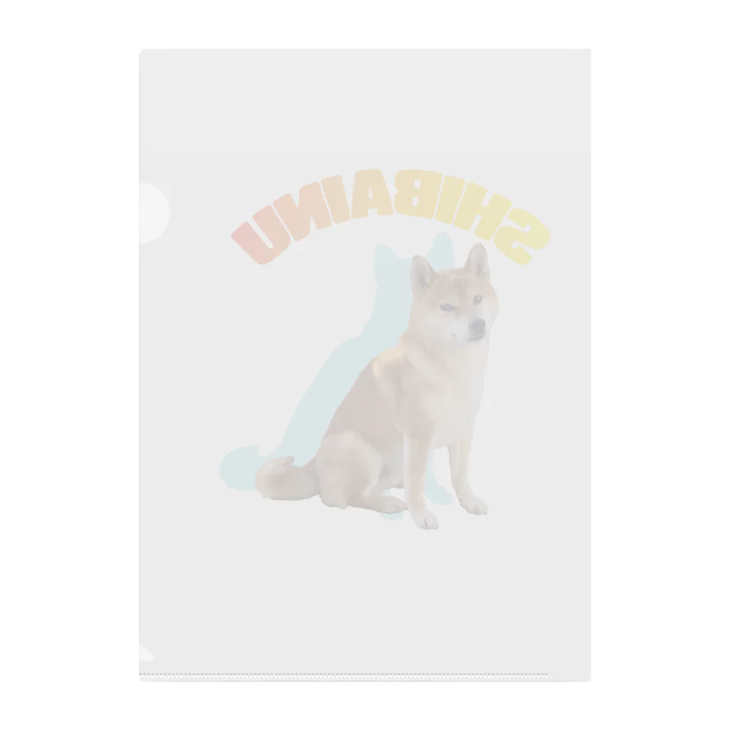 LLC Reality のSHIBAINU（ソラくん）おすわり Clear File Folder