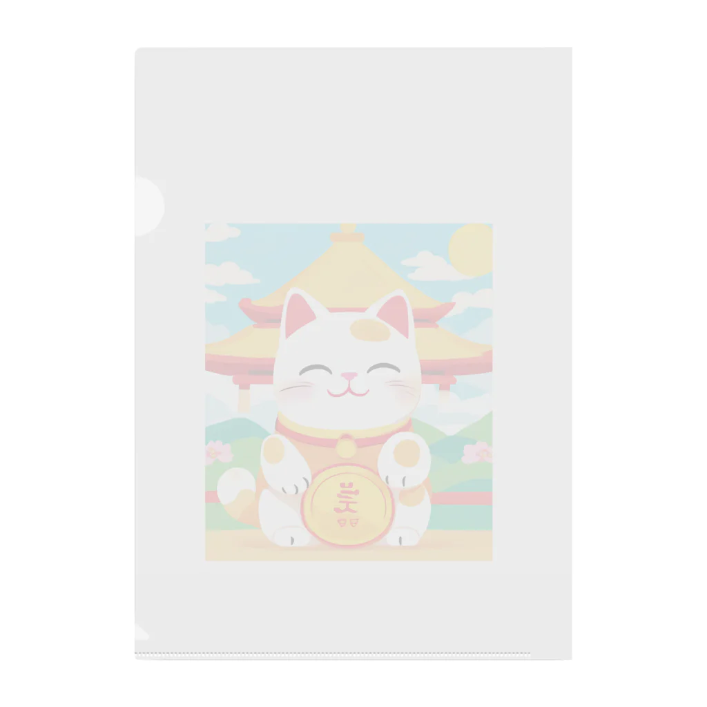 Toridoshisanの招く猫　あなたに幸せを　② Clear File Folder