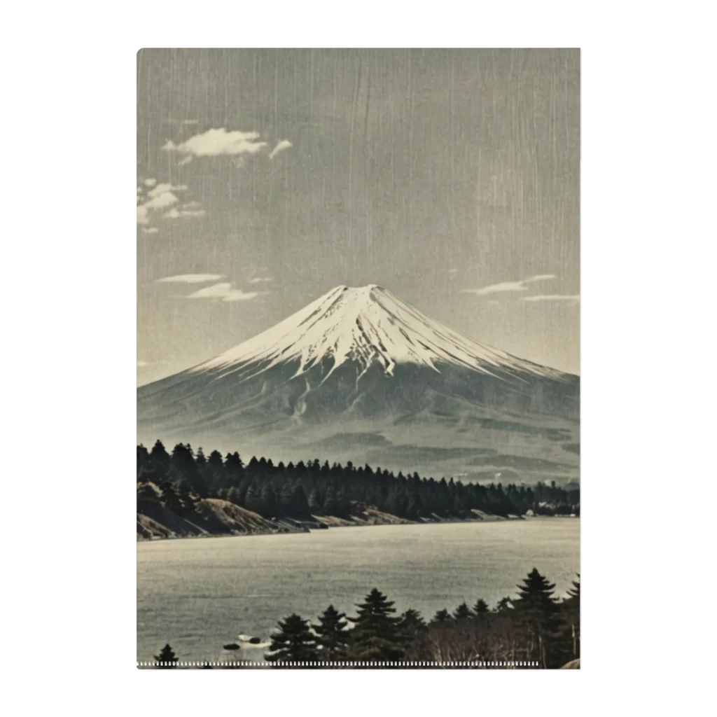 Kaz_Alter777の古風な富士山 Clear File Folder