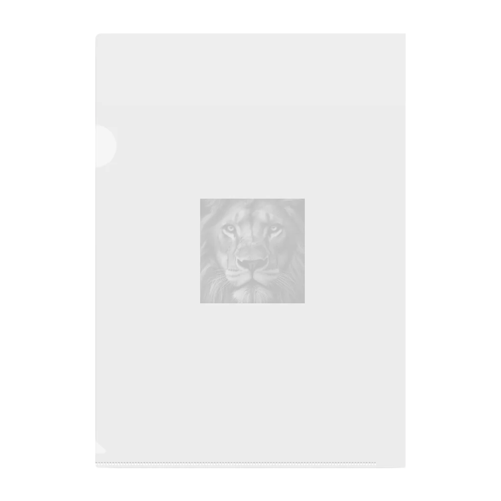 GDWEEDの百獣の王 ライオン Clear File Folder