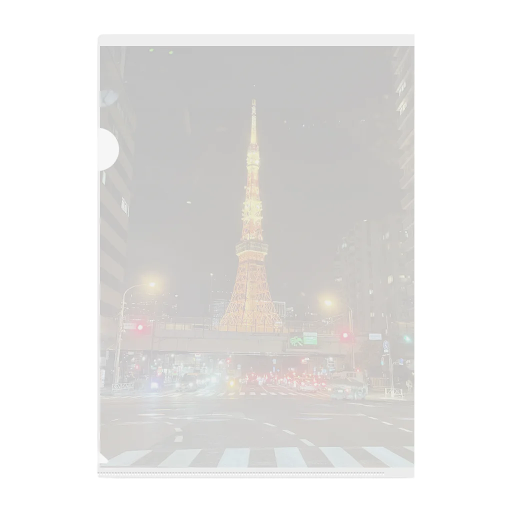 JohnDo Shopの東京タワー Clear File Folder