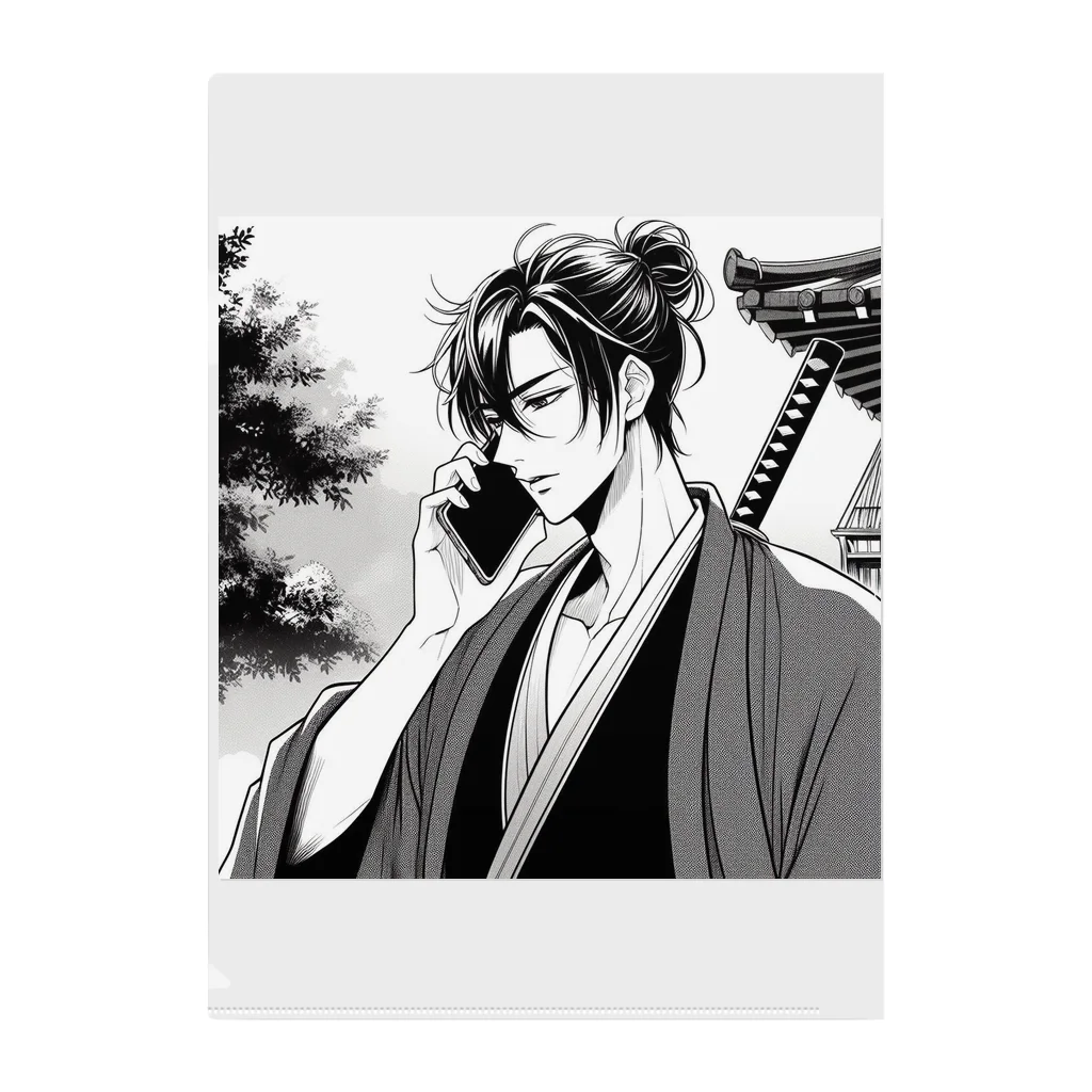 namidamakiのスマホ侍 Clear File Folder