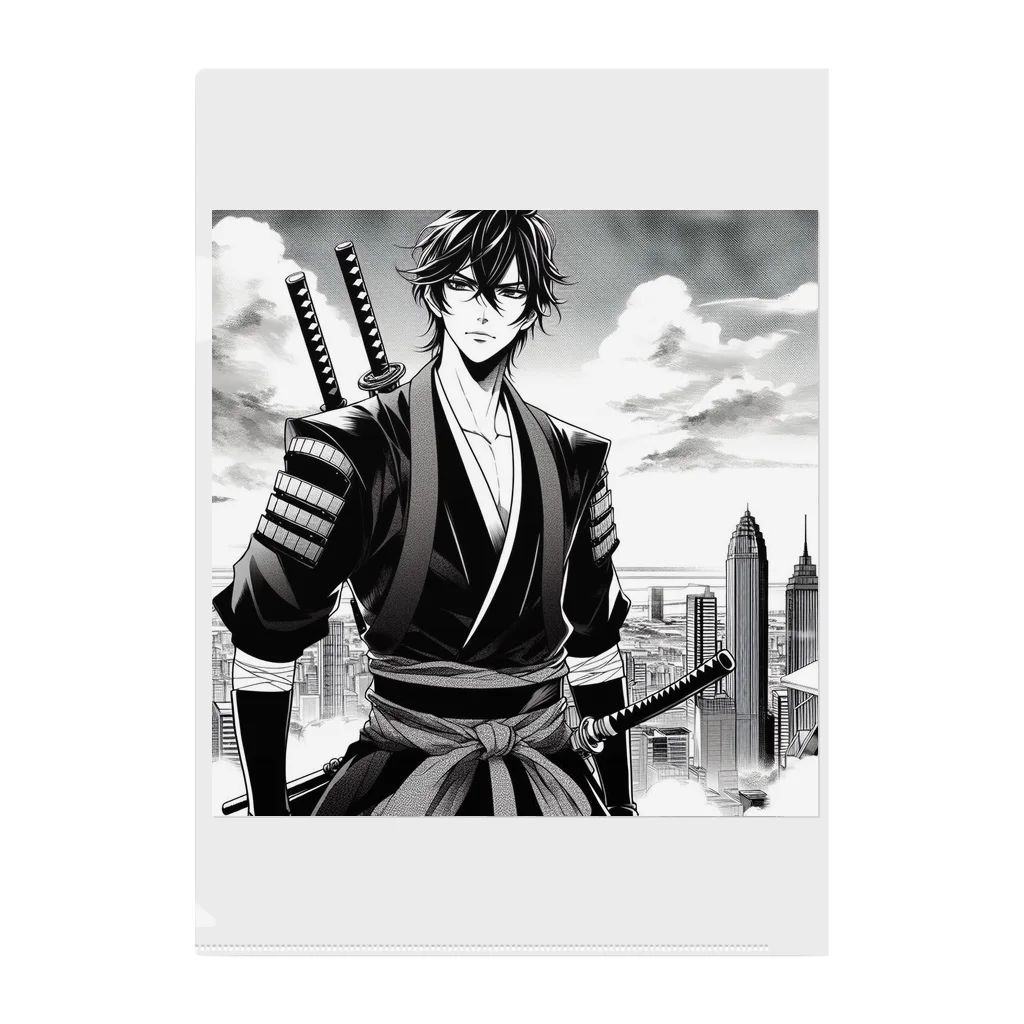 namidamakiの屋上侍 Clear File Folder