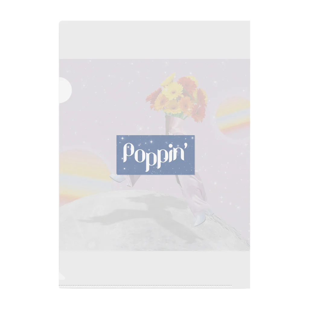 ERiMARi'SHOPのPoppin'ピンクパープル Clear File Folder