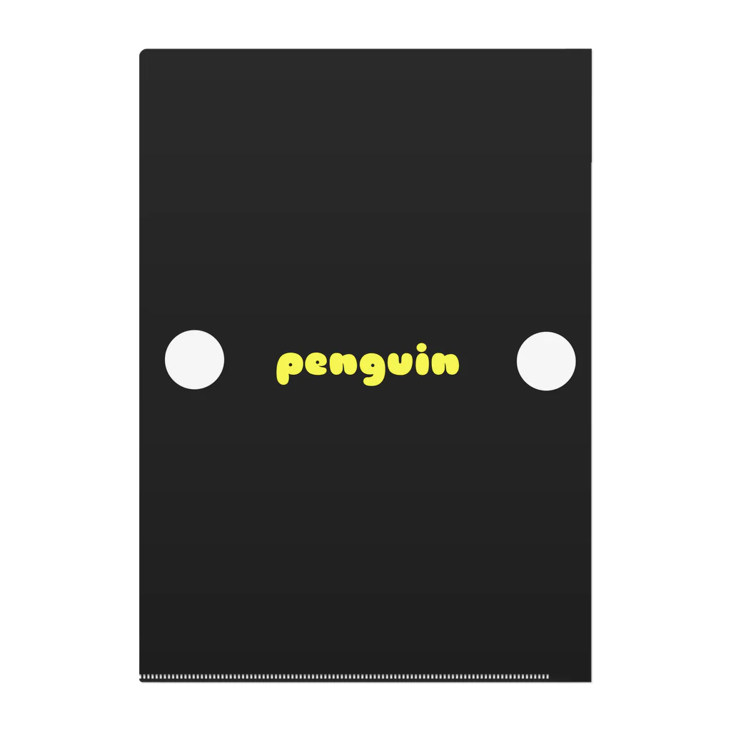 古着風作製所のペンギン Clear File Folder