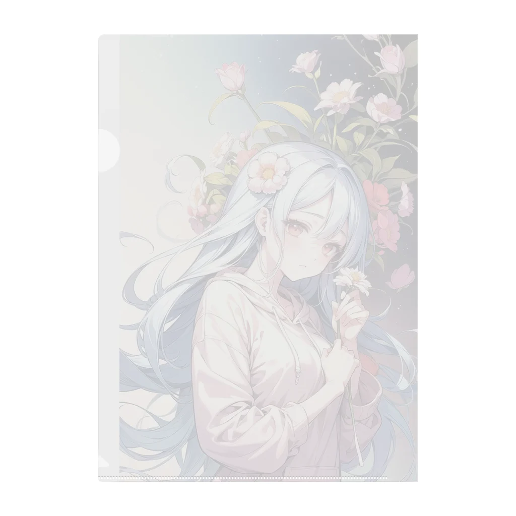 🐋うくはのお店の花と君7 Clear File Folder