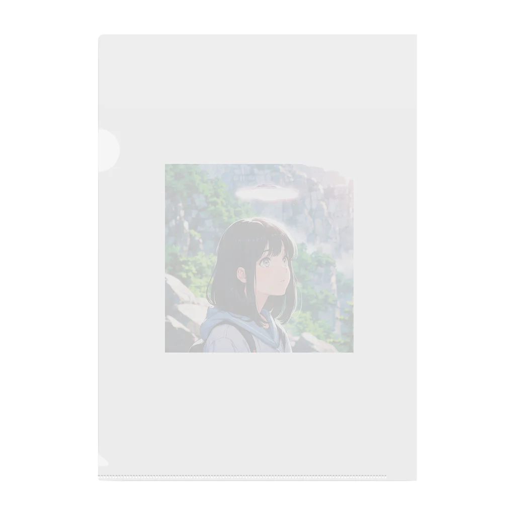 imoimo2022のUFOと少女 Clear File Folder