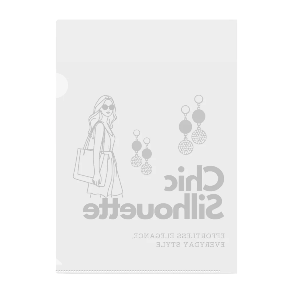 CHIBE86のChic Silhouette Clear File Folder
