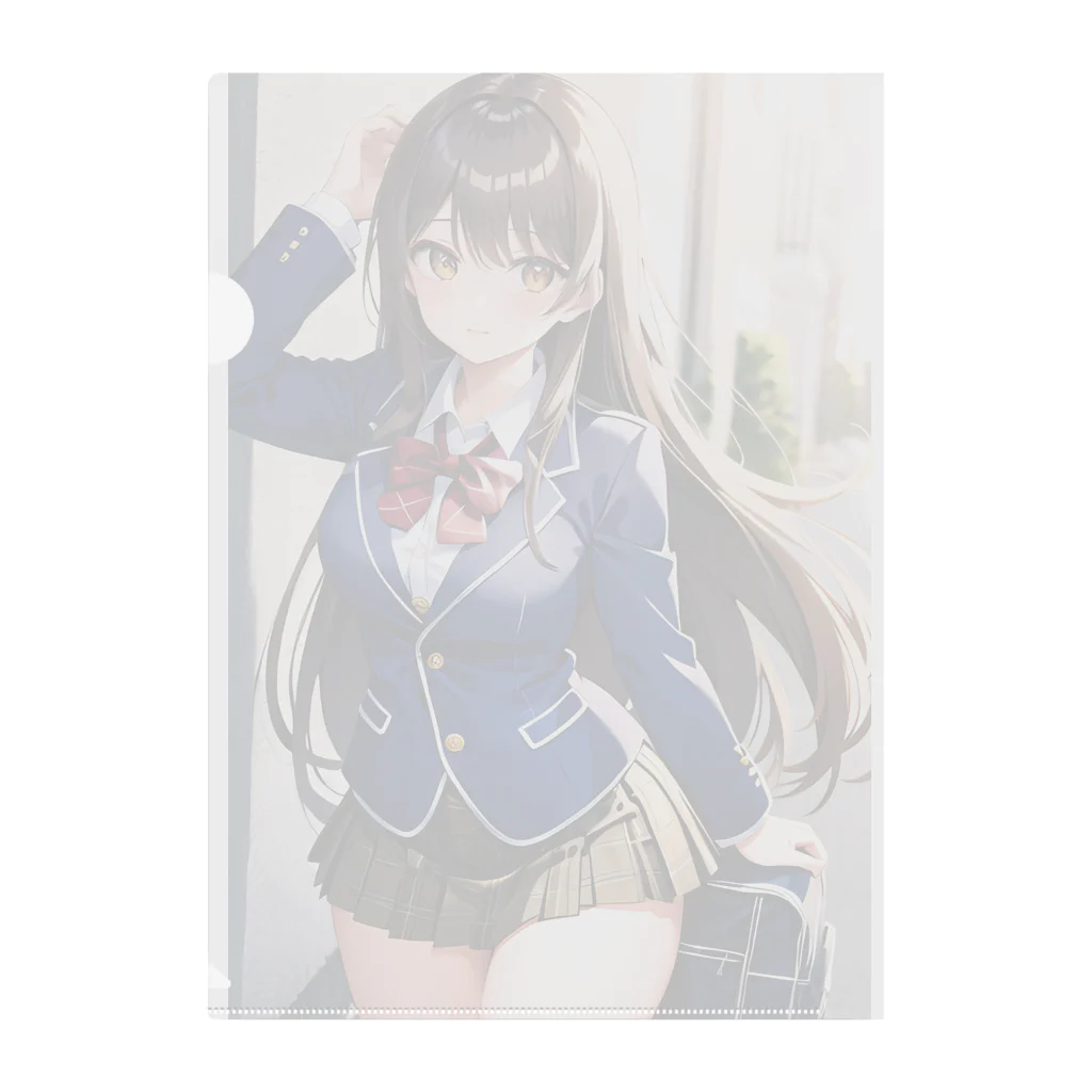 杉ぃ丸AI絵師の愛ちゃんクリアファイル Clear File Folder