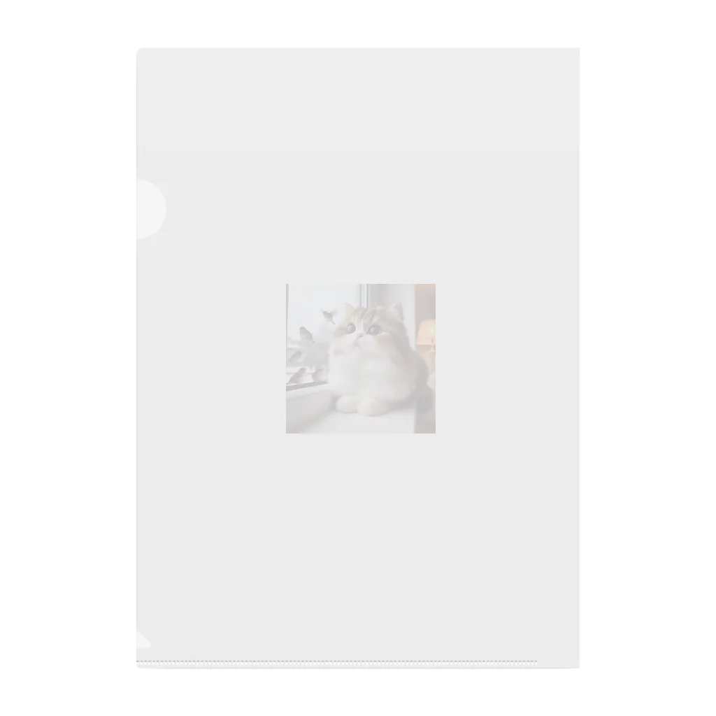 powerful777のかわいい猫 Clear File Folder