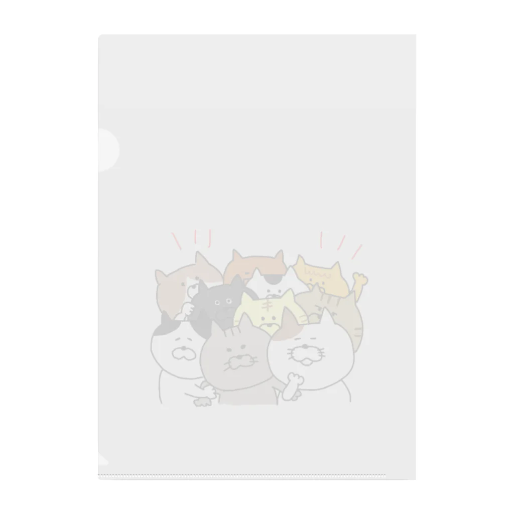 まみむのニャンニャン詰め Clear File Folder