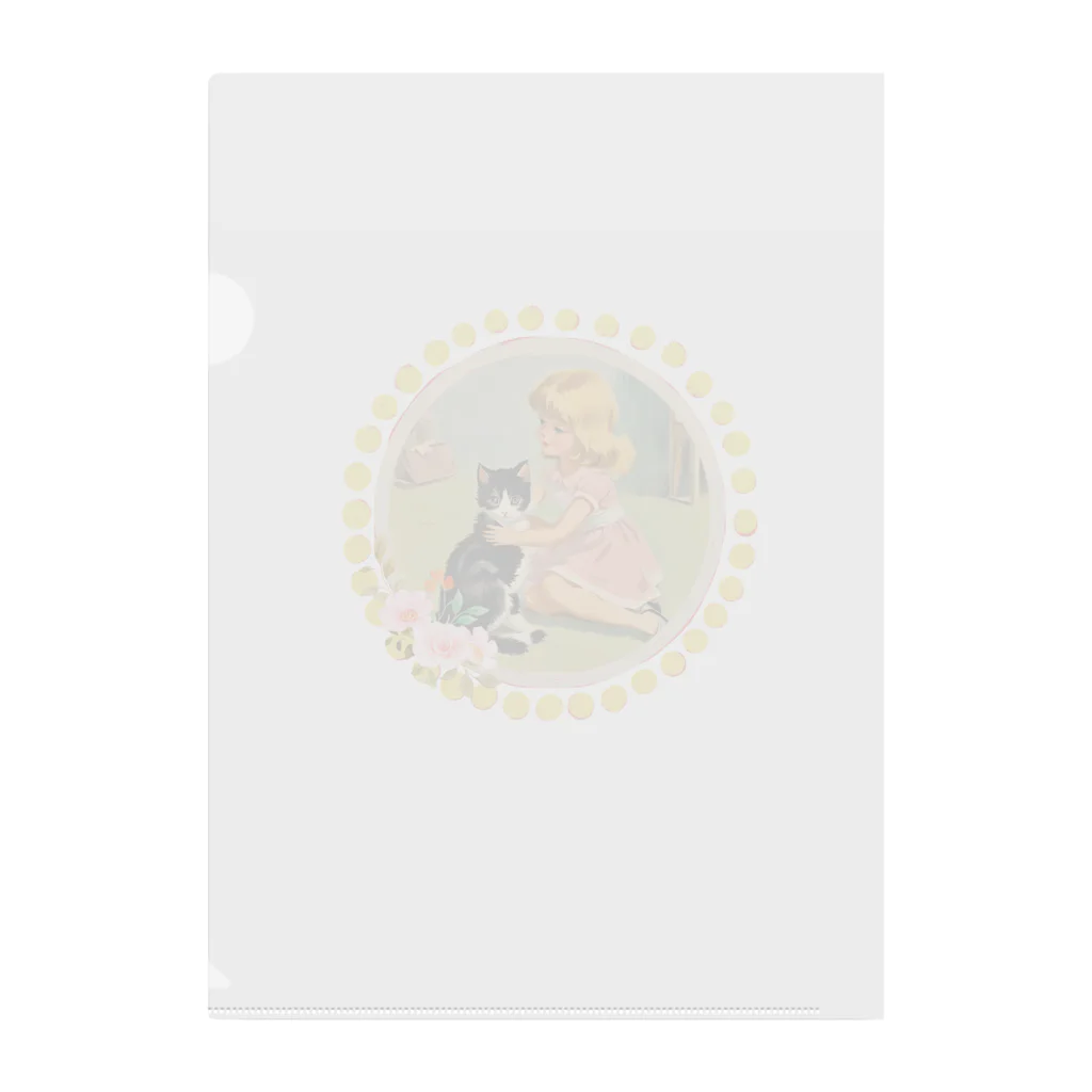 Ellieの女の子の愛する子猫 Clear File Folder