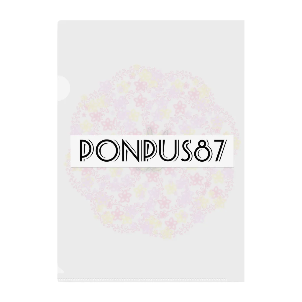 Happyーpop28c🎵のLOVEラビット🐰　PONPUS114 クリアファイル