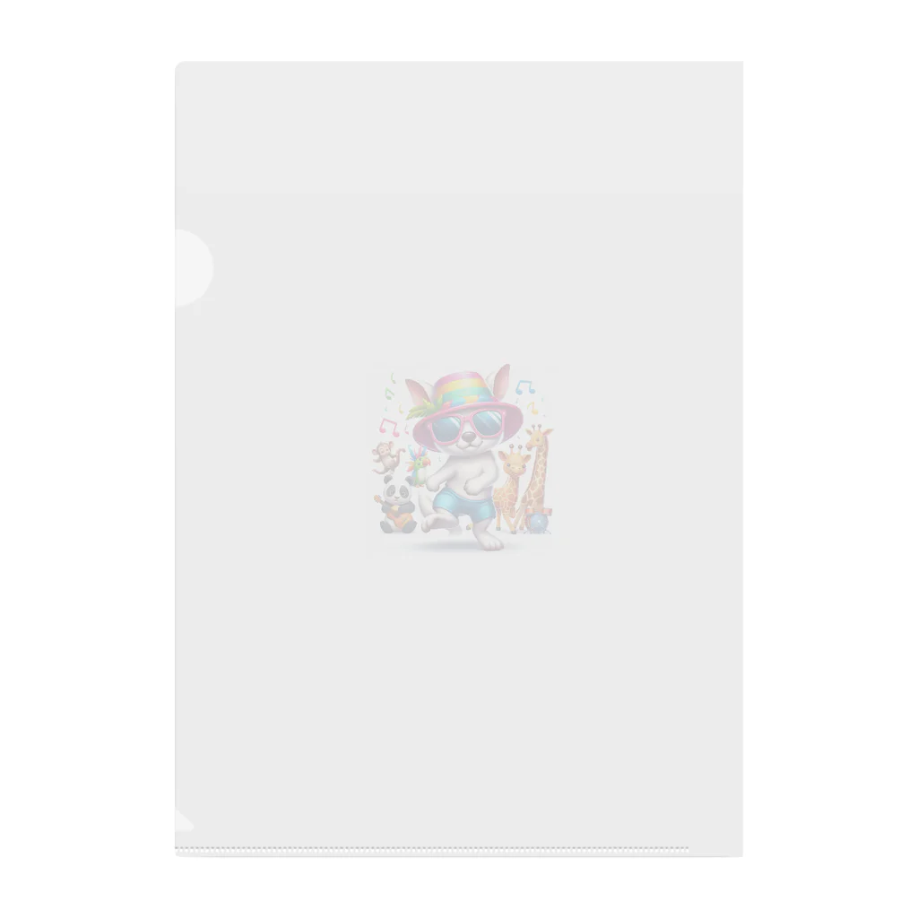 パカオのダンシングアニマル Clear File Folder