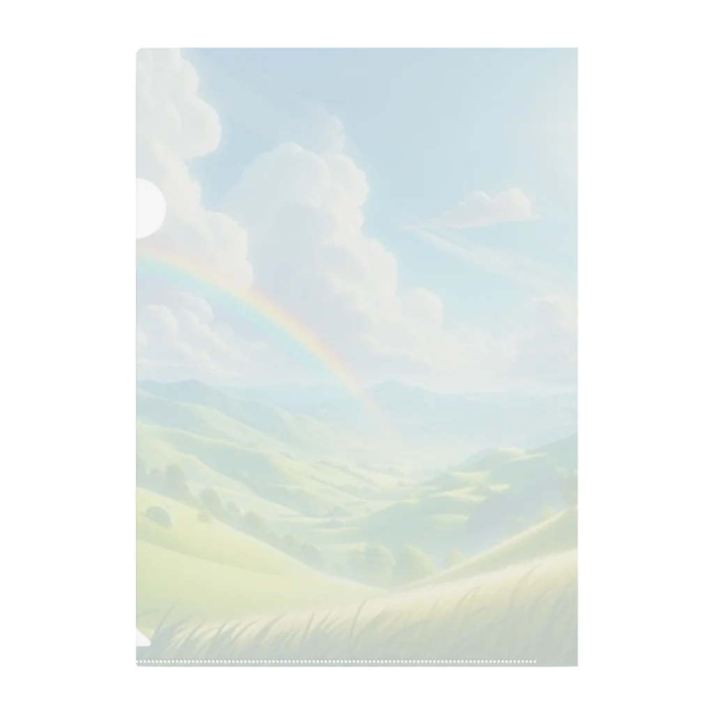 Rパンダ屋の「美しい緑の風景」グッズ Clear File Folder