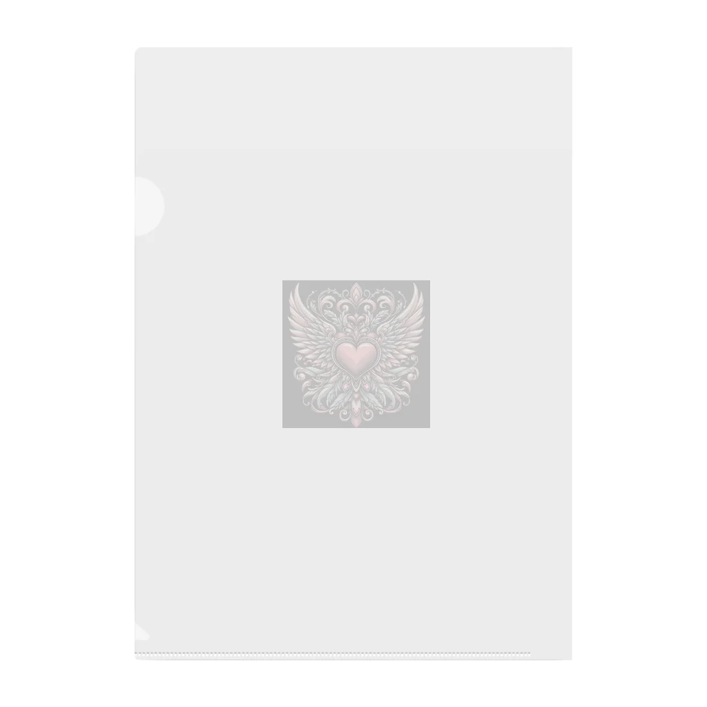 wワンダーワールドwのWING HEART001 Clear File Folder