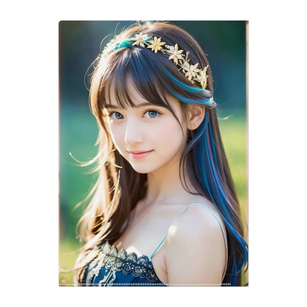 終わらない夢🌈の美しい少女✨ Clear File Folder