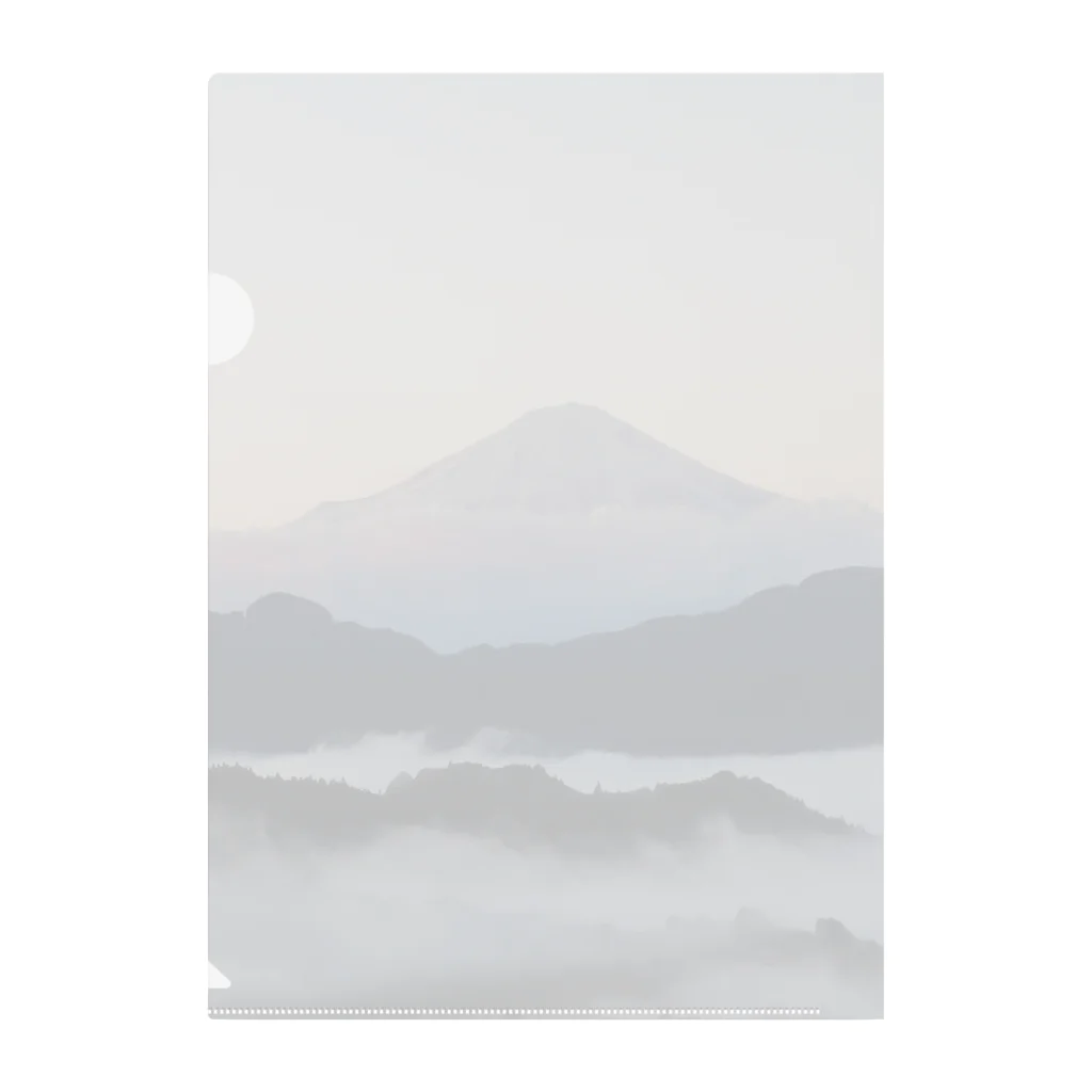 りーもの富士山と雲海 Clear File Folder