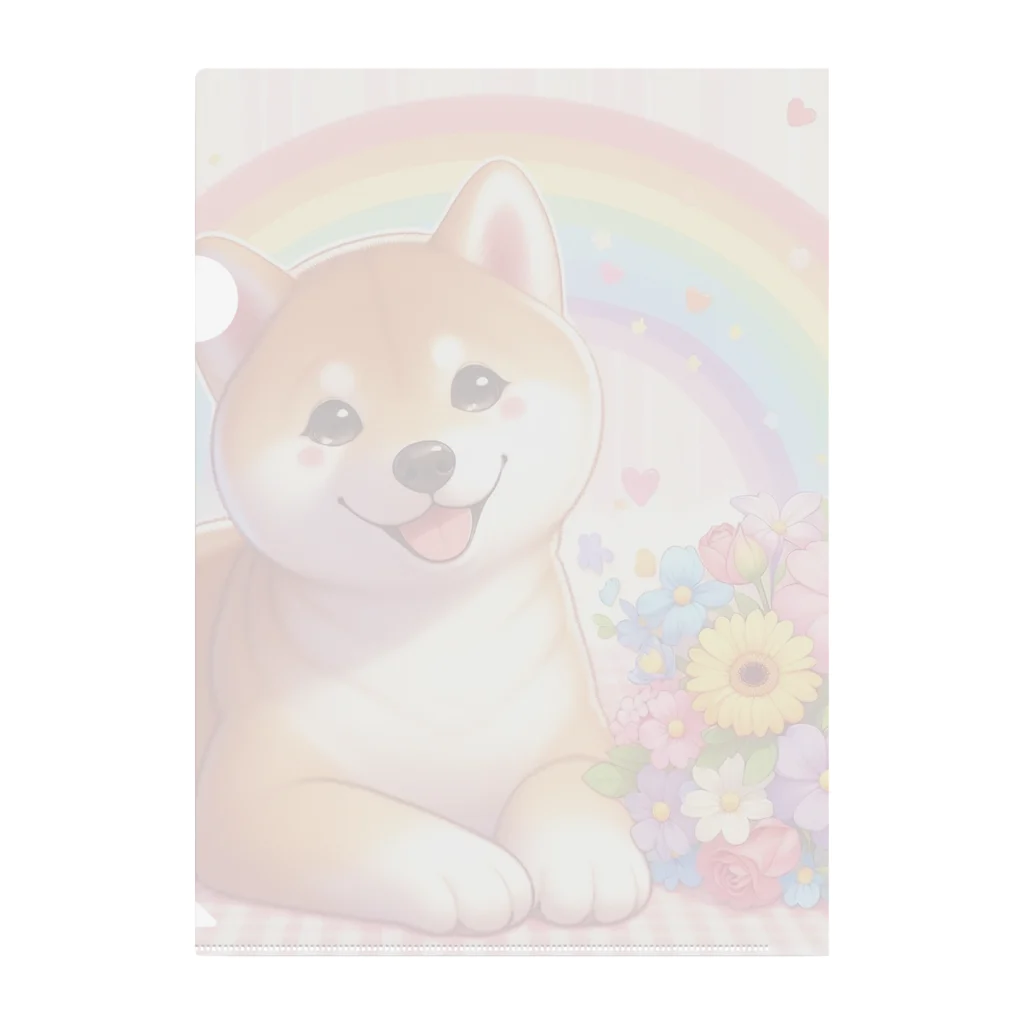 癒しのショップの夢の中の柴犬 Clear File Folder