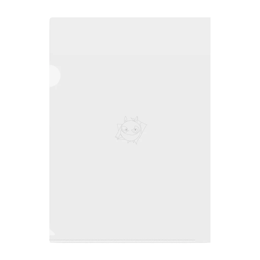 8890のラインアート　モンスター Clear File Folder