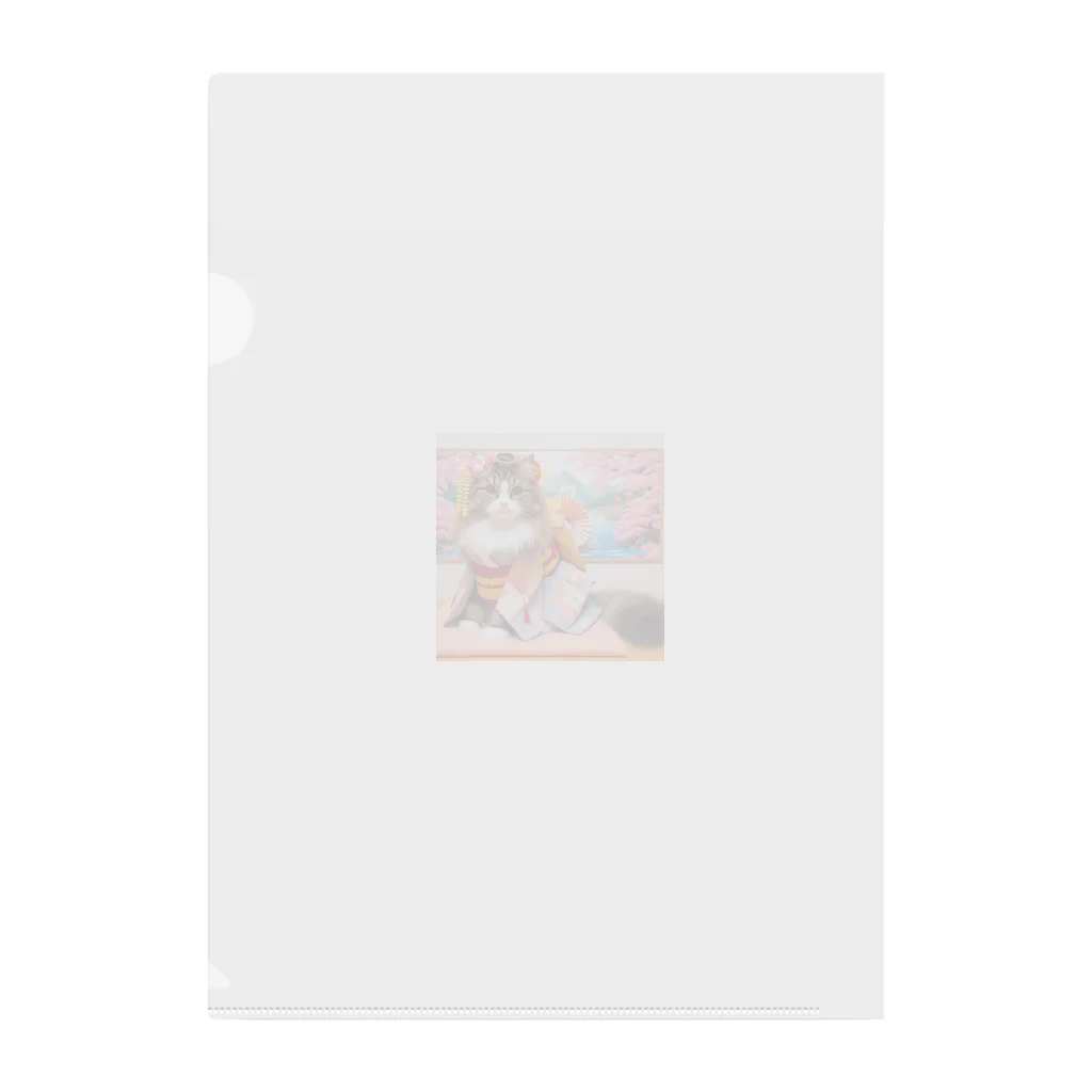 sophie138の舞妓ネコおにゃん Clear File Folder