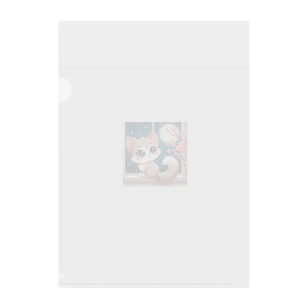 rinngの目が可愛い猫グッズ Clear File Folder