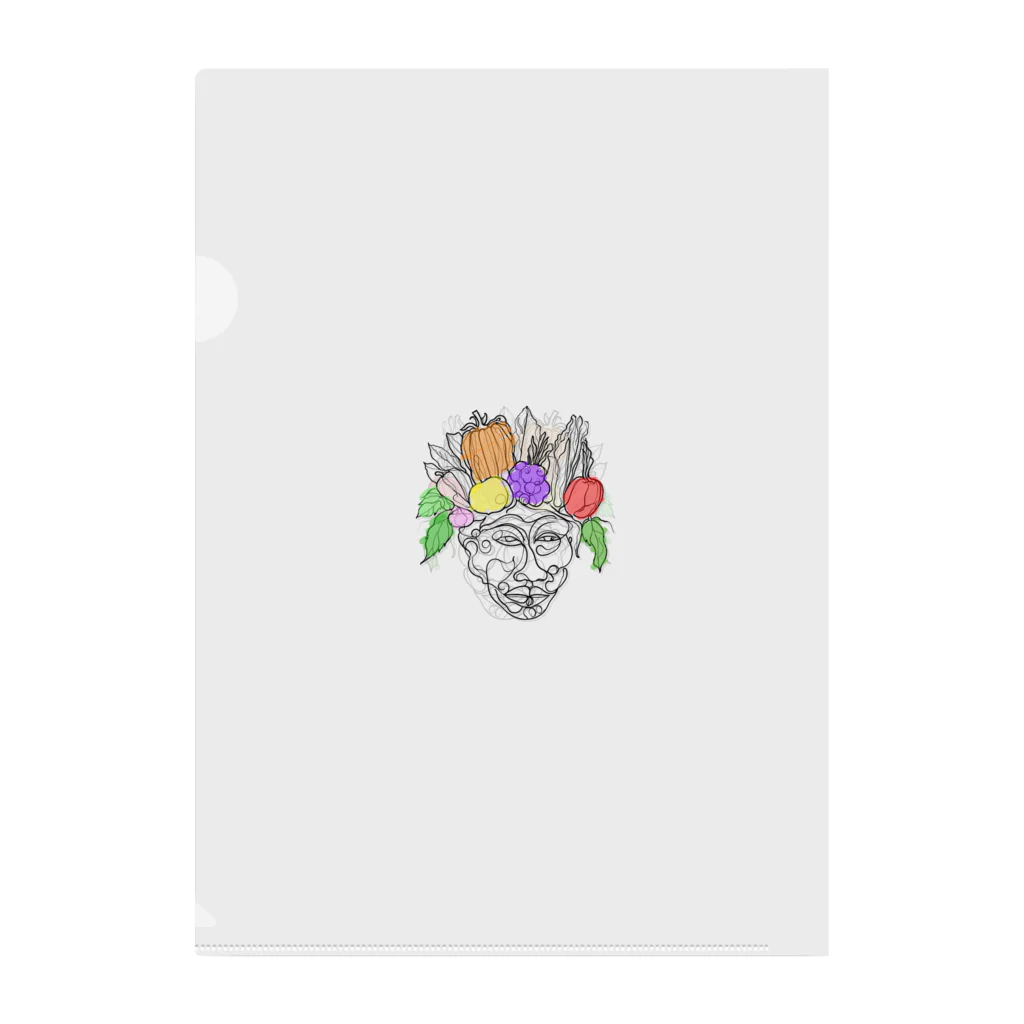 A-KdesignのArcimboldo風 クリアファイル