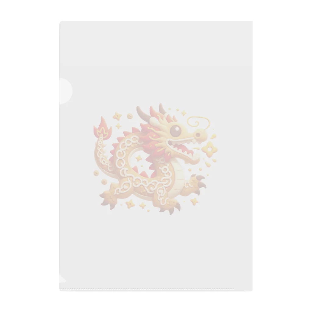 ドラゴンとわたしの幸運のドラゴンクッキー Clear File Folder