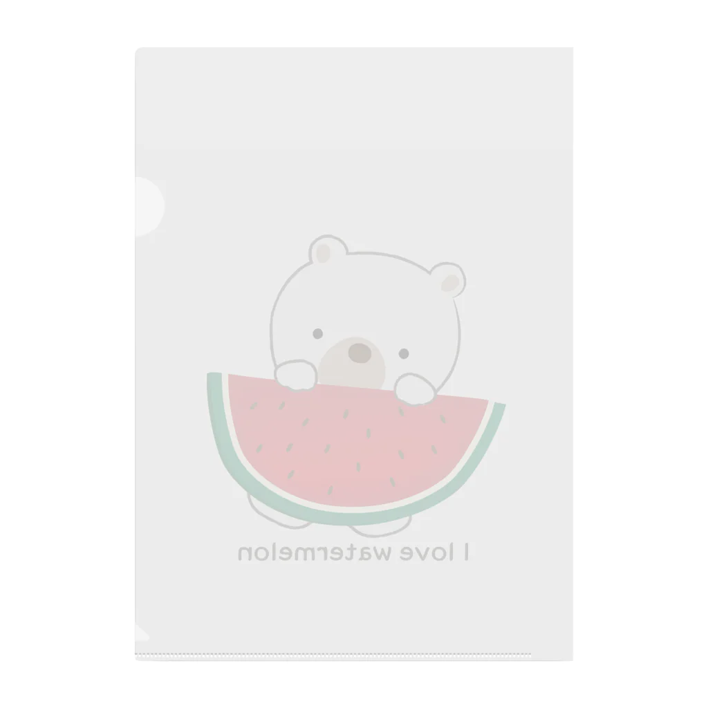 sari'sのI love watermelon Clear File Folder