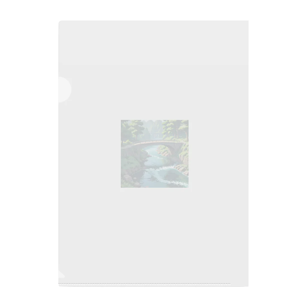 enodeaouの川の水と橋 Clear File Folder