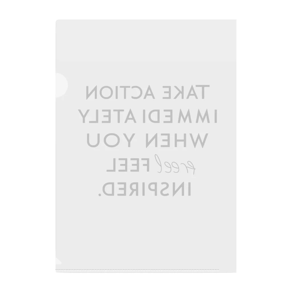 GREATES GROUND kaui design labのインスピレーション！！ Clear File Folder