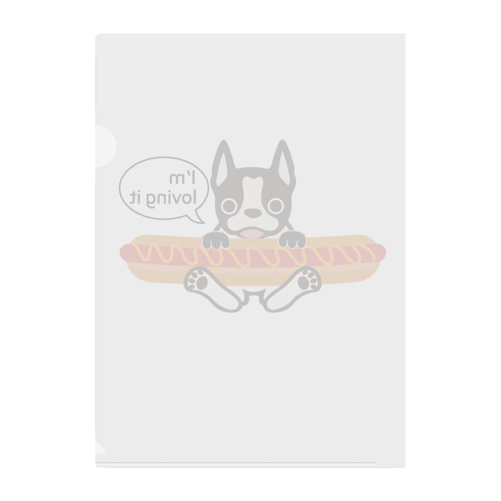 キッズモード某のホットドッグテリア Clear File Folder