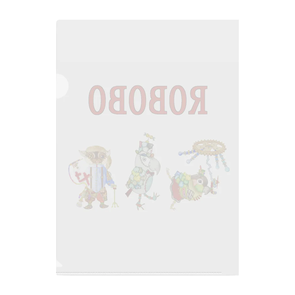 ねこぜや のROBOBO ロボトリオ🤖 Clear File Folder