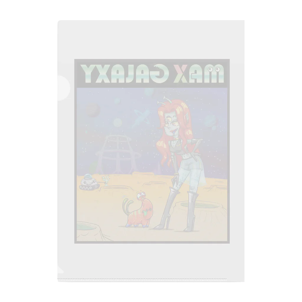 nidan-illustrationのMAX GALAXY Clear File Folder