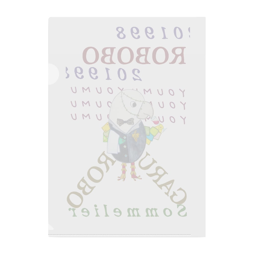 ねこぜや のROBOBO🤖「ガルロボ」 Clear File Folder