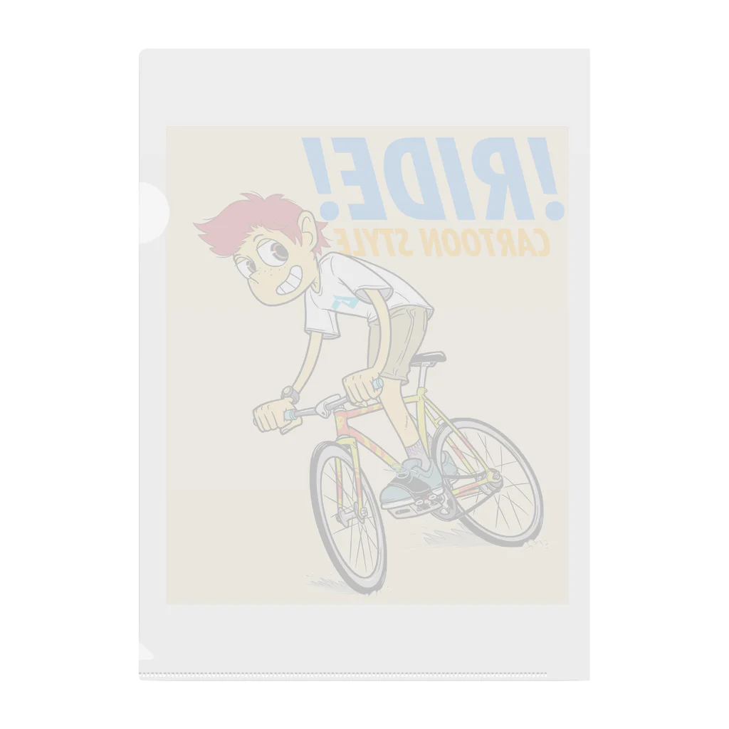 nidan-illustrationの!RIDE! (CARTOON STYLE) Clear File Folder