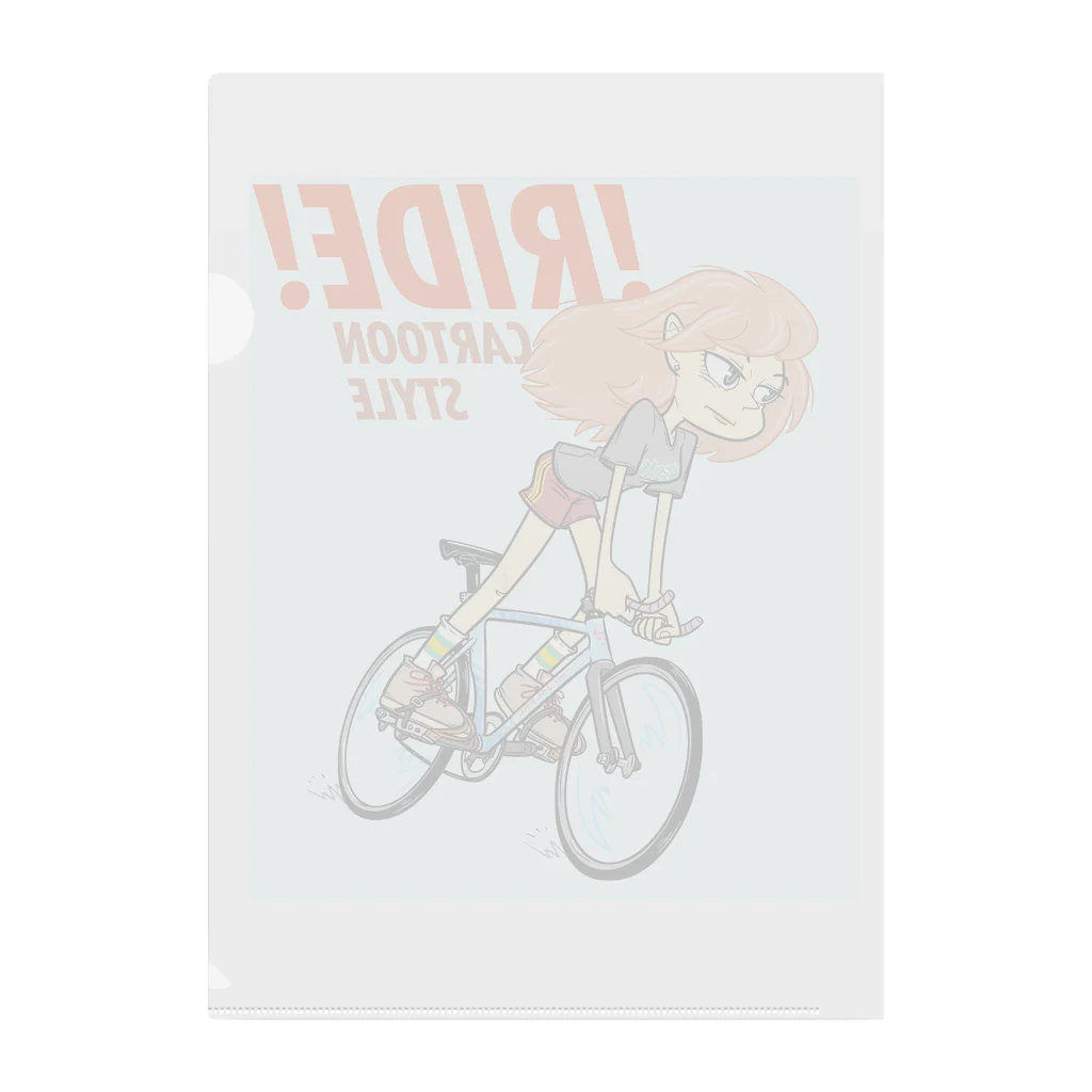 nidan-illustrationの!RIDE! (CARTOON STYLE) Clear File Folder