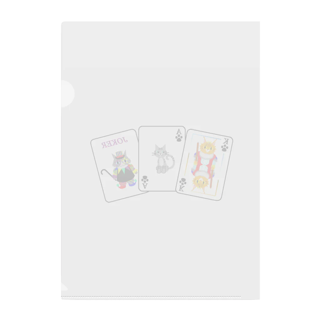 Yokokkoの店のCats × Cards Clear File Folder