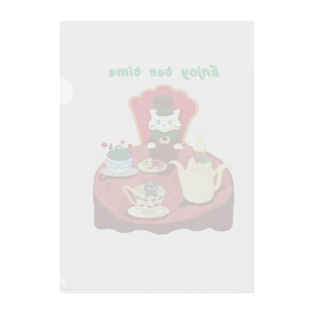 Yokokkoの店のEnjoy tea party♪ Clear File Folder