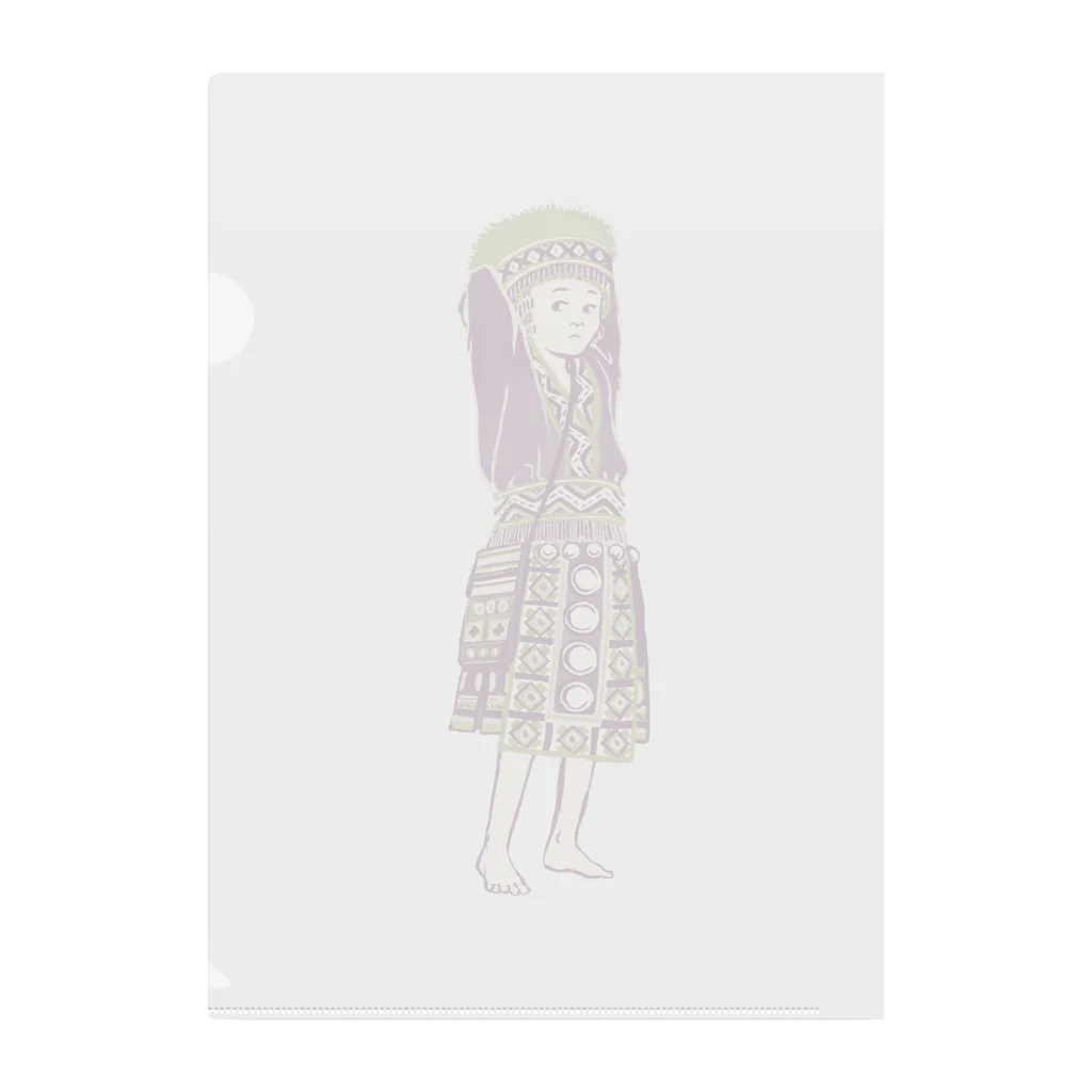 IZANAMI by Akane Yabushitaの【タイの人々】モン族の女の子 クリアファイル
