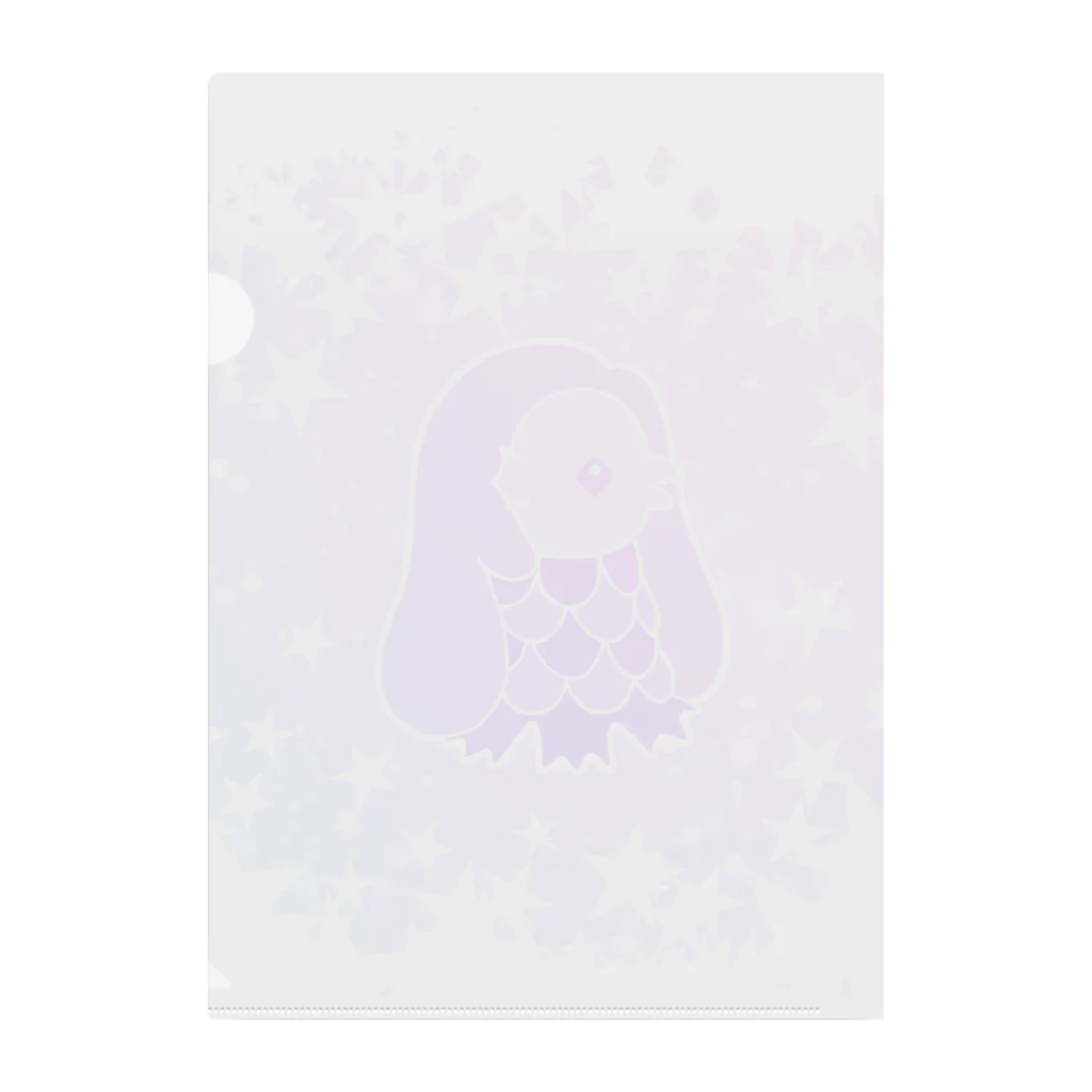 かわいいもののおみせ　いそぎんちゃくのゆめかわアマビエ Clear File Folder