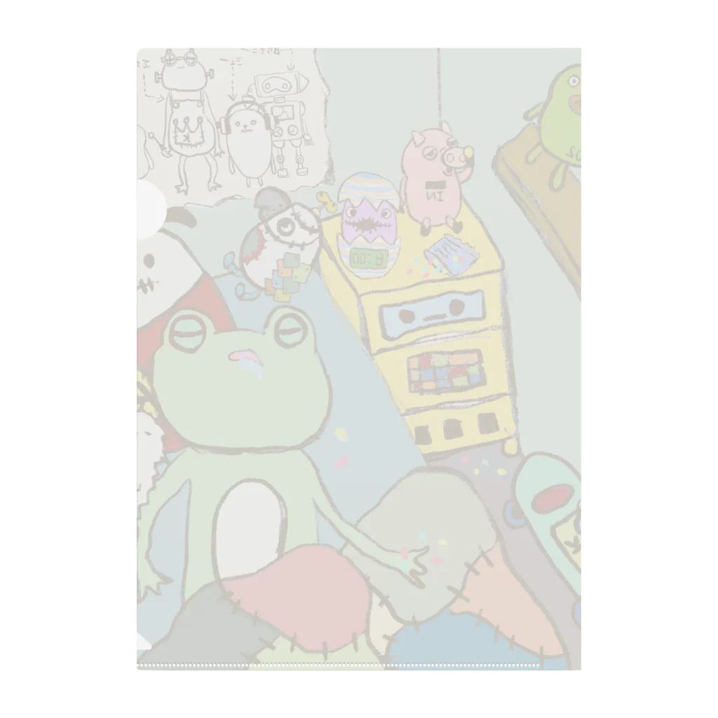 ねこぜや のモンスター工場🏭 Clear File Folder