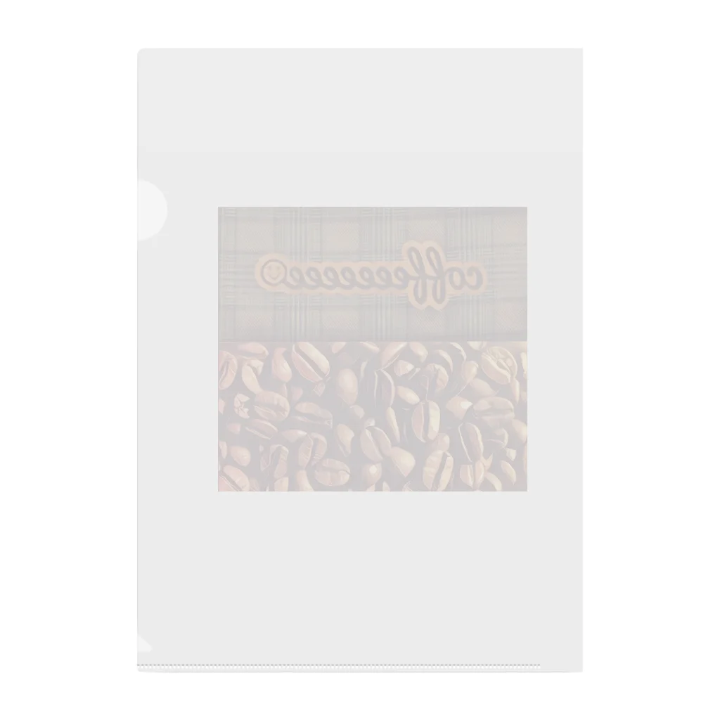 hitosaramonogatari＊shopのcoffeebeans Clear File Folder