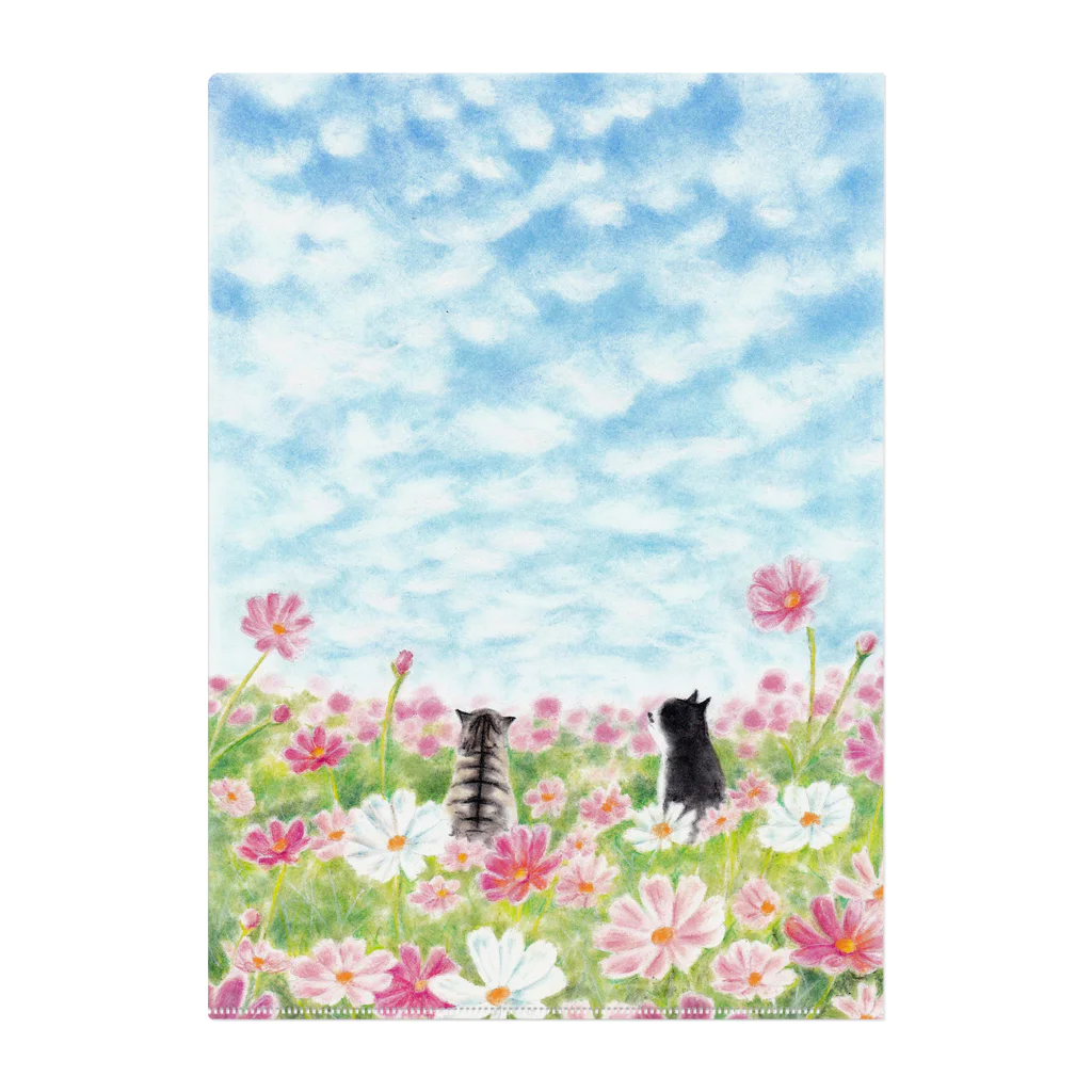 Ａｔｅｌｉｅｒ　Ｈｅｕｒｅｕｘのコスモス畑のトロとクロ Clear File Folder