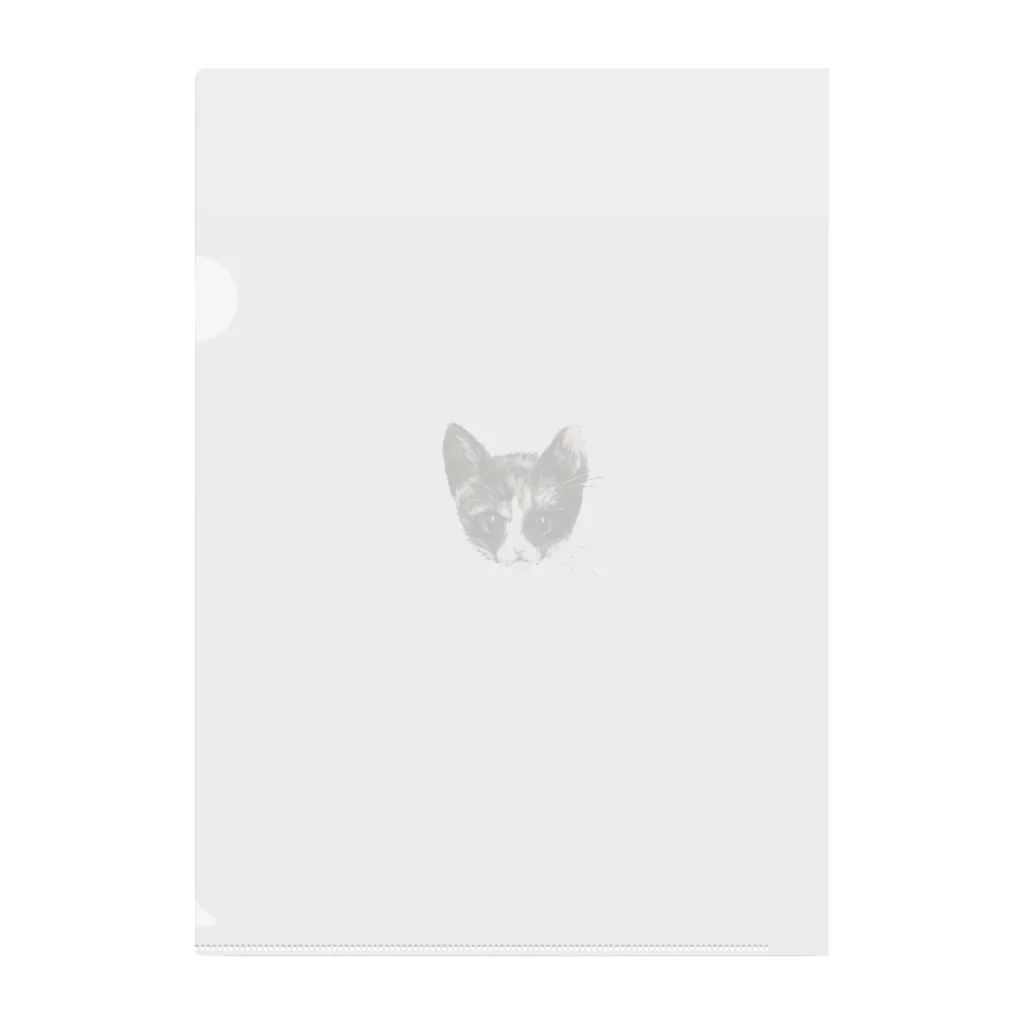 松村有莉の店の三毛猫の幸子(サチコ) Clear File Folder