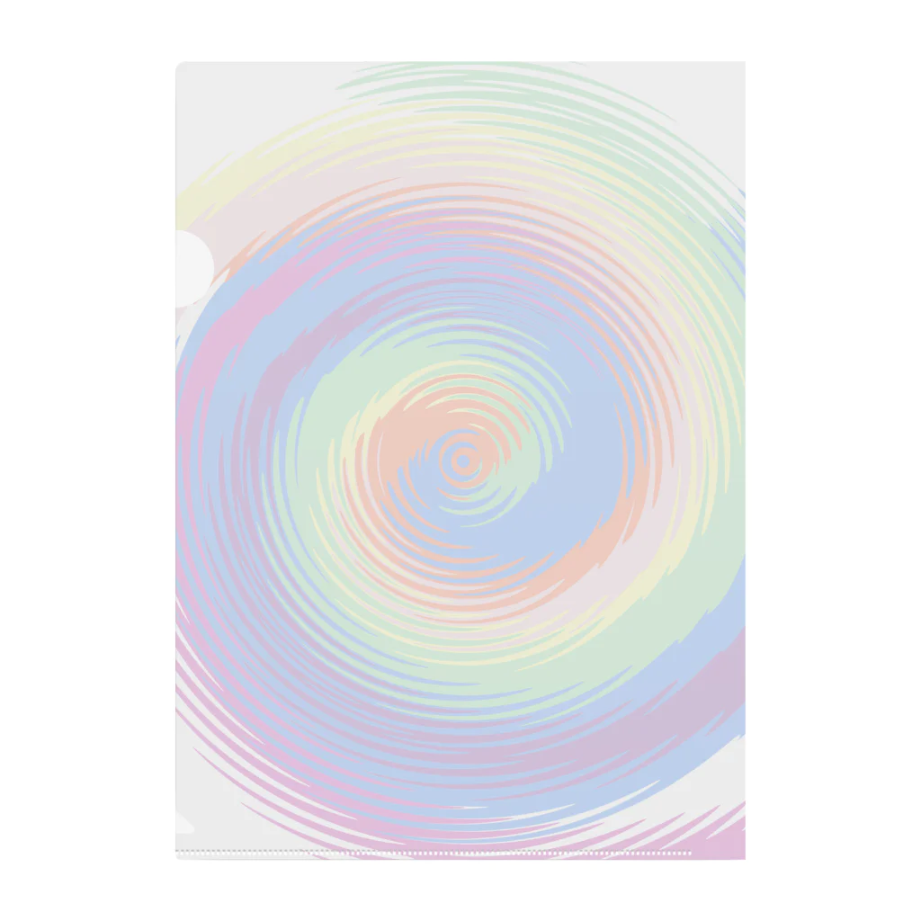 AQ-BECKのpsychedelic-Swirl クリアファイル