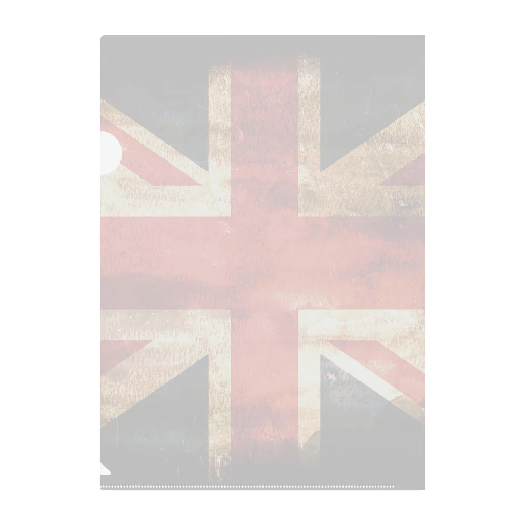 AQ-BECKのGRUNGE-flag_UK クリアファイル