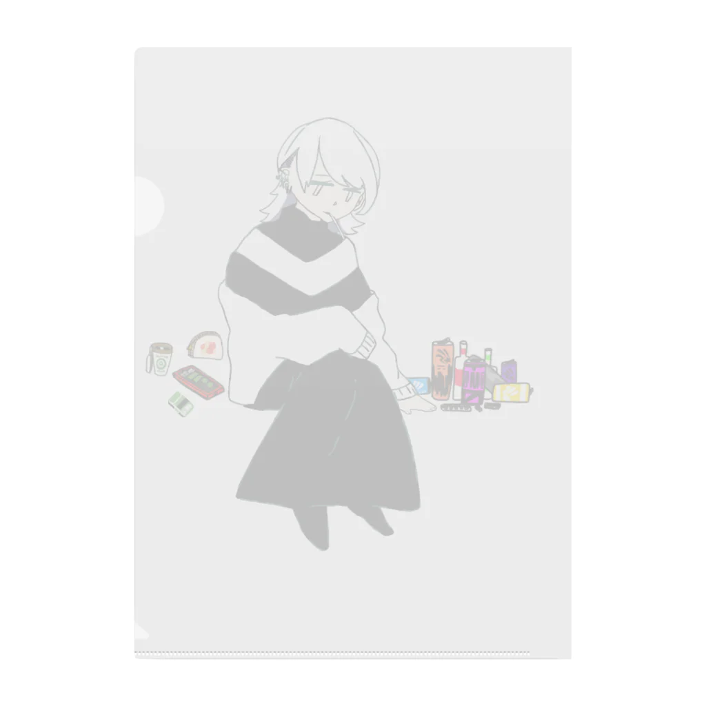 0motinoKumoiの束の間〖背景無し〗 Clear File Folder