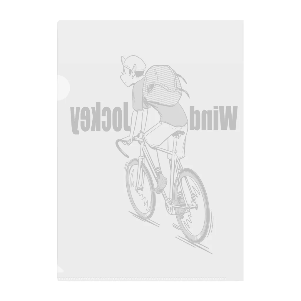 nidan-illustrationの"Wind Jockey" Clear File Folder