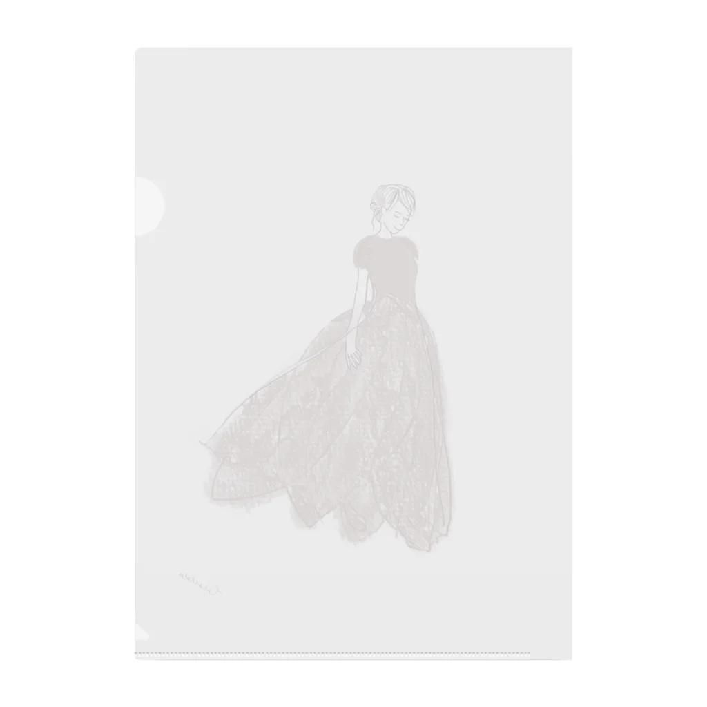 rilybiiのtulip lace dress Clear File Folder